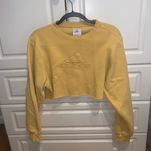 Vintage Adidas long sleeve crop top